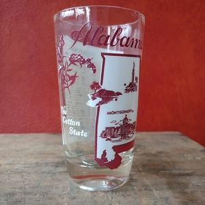 Alabama State song glass